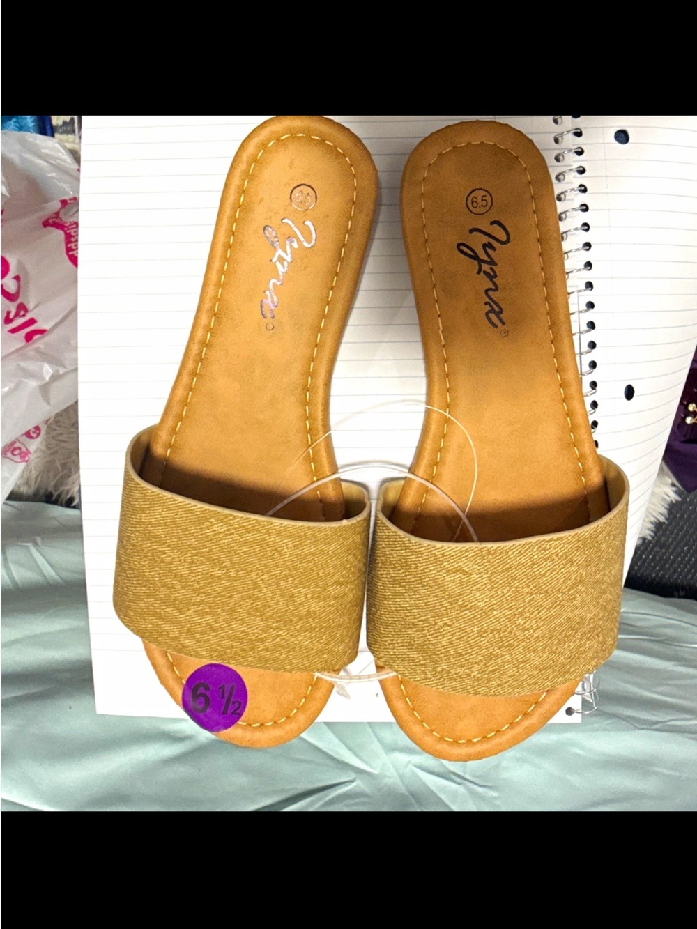 Unbranded Women's Tan Slide Sandals - Slip-On Casual Comfort